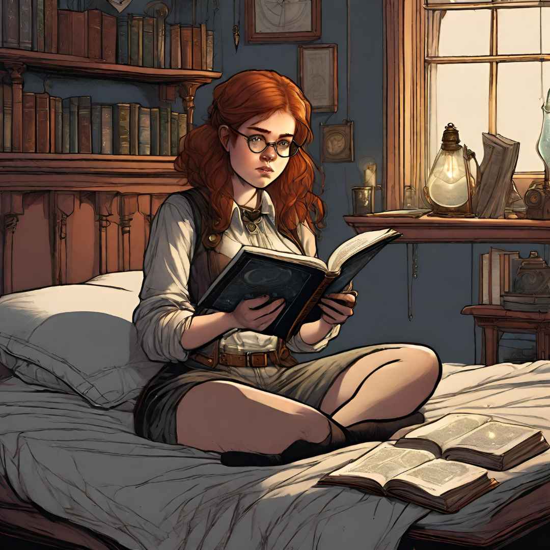  Pippa reading on bed