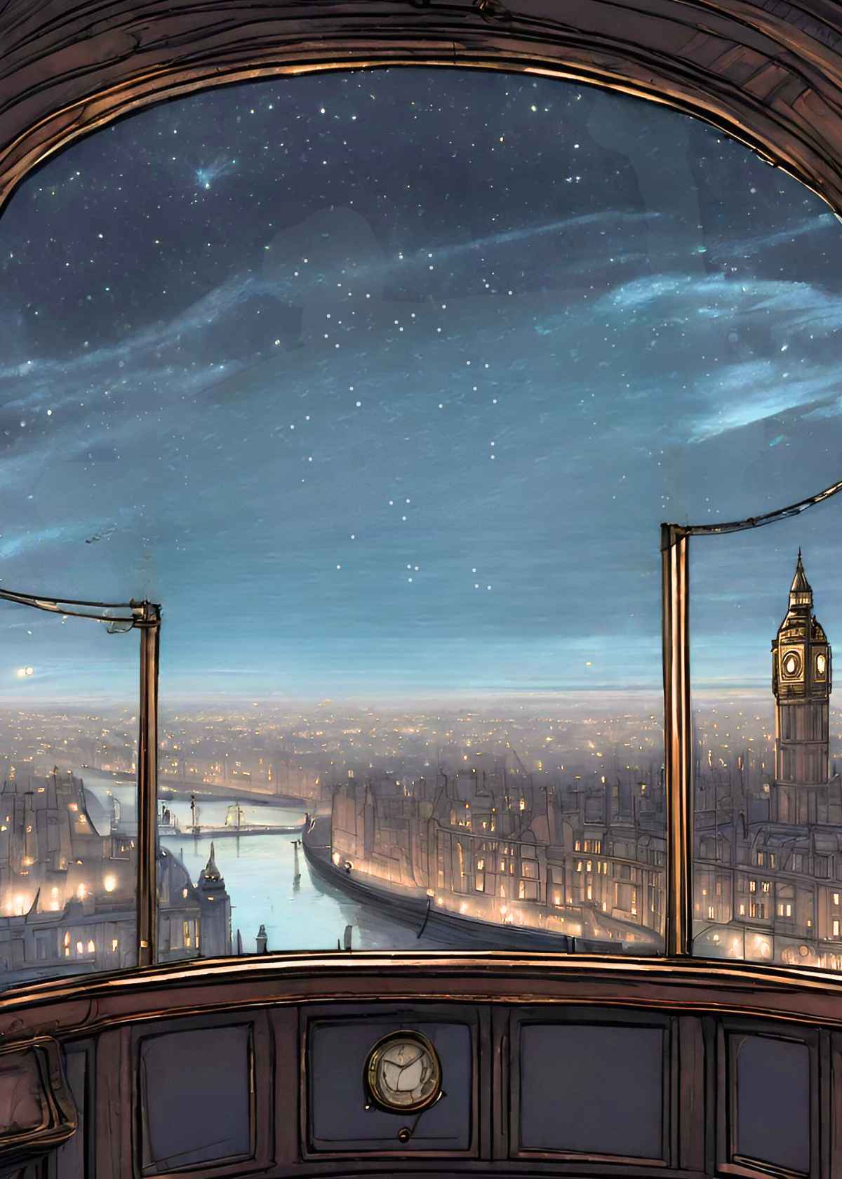 London night sky
